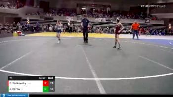 70 lbs Placement (4 Team) - Gunner Polikowsky, Chatfield vs Jonah Karow, Zumbrota-Mazeppa