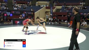 62 lbs Quarterfinal - Lexie Basham, Titan Mercury Wrestling Club (TMWC) vs SaVannah Cosme, Sunkist Kids Wrestling Club