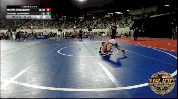 58 lbs Consi Of 8 #1 - Broox Wilkerson, Carl Albert vs Samuel Airington, Saints Youth Wrestling Club