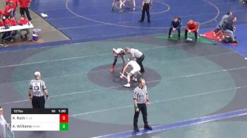 107 lbs Quarterfinal - Kollin Rath, Pleasant Vly vs Kaedyn Williams, Manheim Twp