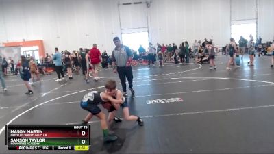 65 lbs Cons. Semi - Mason Martin, Grizzlies Wrestling Club vs Samson Taylor, NoWorries Academy