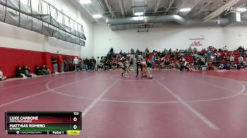 120 lbs Cons. Round 1 - Luke Carbone, Highlands Ranch vs Matthias Romero, Skyview