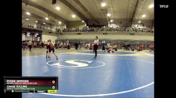 110 lbs Cons. Round 3 - Chase Sullins, Sedalia Youth Wrestling Club vs Ryder Simmons, Nevada Tiger Pit Wrestling Club