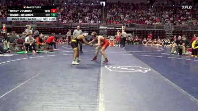 3A-157 lbs Champ. Round 1 - Brady Cochran, Valley, West Des Moines vs Miguel Mendoza, Bettendorf