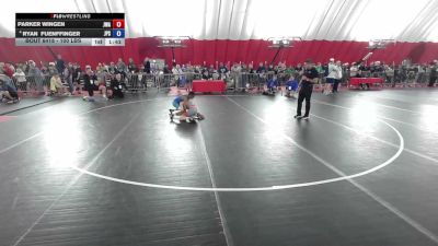 100 lbs Champ. Rd Of 16 - Parker Wingen, Jackrabbit Wrestling Academy vs Ryan Fuenffinger, Jack Pine Savage