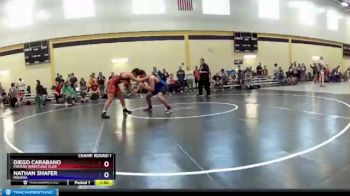 182 lbs Champ. Round 1 - Diego Carabano, Fishers Wrestling Club vs Nathan Shafer, Indiana