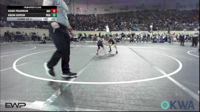 46 lbs Consi Of 4 - Kase Pearson, Hinton Takedown Club vs Keon Ooton, Prodigy Elite Wrestling