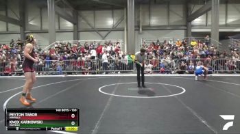 130 lbs Champ. Round 1 - Peyton Tabor, Winfield vs Knox Karnowski, Wamego