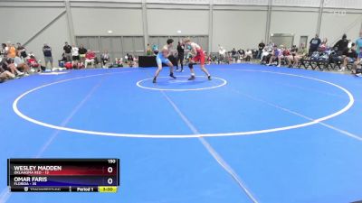 150 lbs Round 2 (8 Team) - Wesley Madden, Oklahoma Red vs Omar Faris, Florida