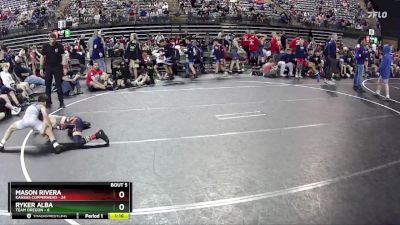 85 lbs Semis & 1st Wrestleback (8 Team) - Mason Rivera, Kansas Copperhead vs Ryker Alba, Team Oregon