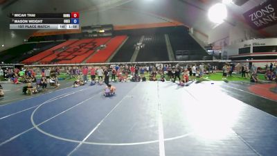 80 lbs 1st Place Match - Micah Thai, Hawaii vs Mason Weight, Oregon