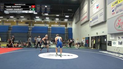 174 lbs 3rd Place Match - Daniil Gorshkov, Embry-Riddle (Ariz.) vs Gunner Cramblett, Air Force