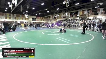 106 lbs Cons. Round 6 - Christopher Morales, Cimarron Memorial vs Caden Herrera, Bakersfield