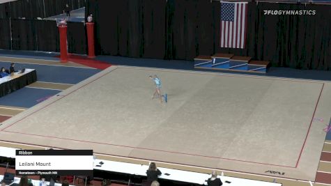 Leilani Mount - Ribbon - 2021 Rhythmic Elite Qualifier