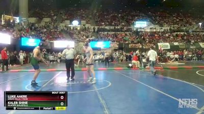 AA - 152 lbs Champ. Round 1 - Kaleb Shine, Glacier (Kalispell) vs Luke Aakre, Great Falls / MSDB