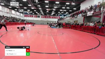 120 lbs Quarterfinal - Aaron Reed, Carver vs Wyatt Finch, Frontier