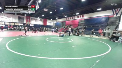 285 lbs Quarterfinal - Andrew DeLaTorre, Moreno Valley vs George Sixto, Trabuco Hills
