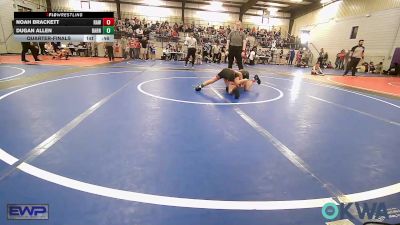 61 lbs Quarterfinal - Noah Brackett, Raw Wrestling Club vs Dugan Allen, Barnsdall Youth Wrestling