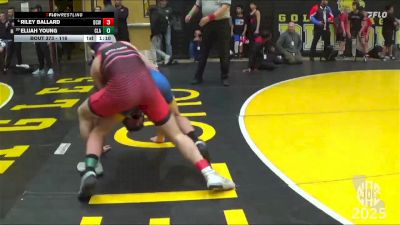 116 lbs Champ. Round 2 - Elijah Young, Clark vs Riley Ballard, Daniel Cormier WC