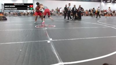 218 lbs Champ. Round 1 - Preston Olsen, Unaffiliated vs Miele Adams, McNair Mustangs