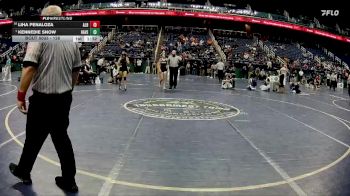 126 lbs Champ. Round 1 - Kennedie Snow, Havelock vs Liha Penaloza, A.L. Brown