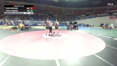 3A Boys 285 lbs 3rd Place Match - Zane Clemmer, Elmira Boys vs Carl Orchard, Corbett Boys