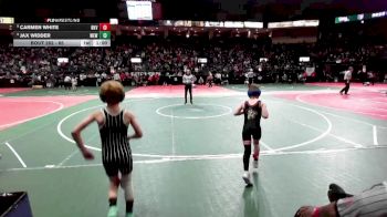 65 lbs Cons. Round 1 - Carmen White, BKV1 vs Jax Widder, WEWA