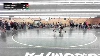 115 lbs Semifinal - Logan Carreira, Care Vincent vs Joseph Card, Whitney Point
