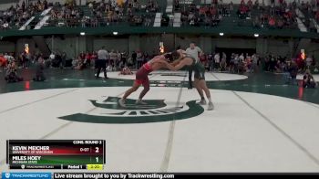 165 lbs Cons. Round 2 - Miles Hoey, Michigan State vs Kevin Meicher, University Of Wisconsin