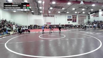 157 lbs Consi Of 8 #1 - Michael Serrano, Windham vs Matthew Kielasinski, Suffield/Windsor Locks