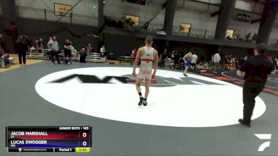 165 lbs Cons. Round 4 - Jacob Marshall, UT vs Lucas Swogger, WA