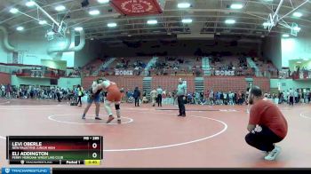 285 lbs 5th Place Match - Levi Oberle, New Palestine Junior High vs Eli Addington, Perry Meridian Wrestling Club