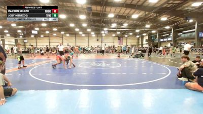 85 lbs Quarterfinal - Paxton Miller, Mat Assassins Black - MS vs Joey Hertzog, TDWC Maniacs Blue - MS