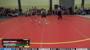 110 lbs Semifinal - Hunter Peterson, MN Elite vs Mathias Liepold, Flat Earth Wrestling Club