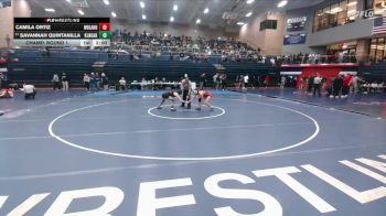 120 lbs Champ. Round 1 - Savannah Quintanilla, Klein Oak vs Camila Ortiz, Conroe The Woodlands