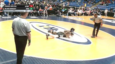 175 lbs Quarterfinals (8 Team) - Blake Dingley, Dixon (H.S.) vs Pierre Walton, Belleville (Althoff Catholic)