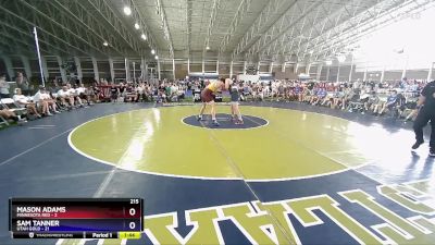 215 lbs Semis & 1st Wrestleback (8 Team) - Mason Adams, Minnesota Red vs Sam Tanner, Utah Gold