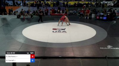 215 lbs Cons 32 #2 - Owen Burhans, NY vs Donavon Farrell, IA