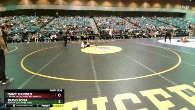 125-129 lbs Round 3 - Travis Boisa, Nevada Elite Wrestling vs Maizy Thomsen, Carson Valley Wildcats Wrestli