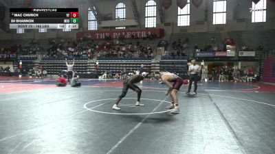 165 lbs Round Of 16 - Mac Church, Virginia Tech vs DJ Shannon, Michigan State