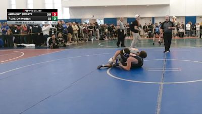 132 lbs Champ. Round 2 - Anthony Swartz, Conwell Egan vs Dalton Weber, Pope John Paul XIII