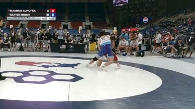 215 lbs 7th Place Match - Maximus Konopka, Connecticut vs Carter Brown, Missouri