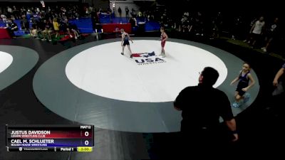 71 lbs Semifinal - Justus Davidson, Legion Wrestling Club vs Cael M. Schlueter, Rough House Wrestling