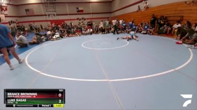 125 lbs Round 4 (6 Team) - Luke Ragas, MPWC vs Brance Browning, High Plains Marauders