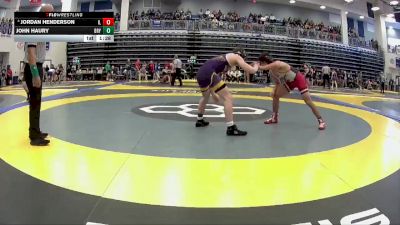 132 lbs Champ. Round 2 - John Haury, Bryan High School vs Jordan Henderson, Indian Lake