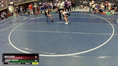 83 lbs Cons. Round 3 - Adrien Benoit, CARBON vs Race Moss, Total Domination Wrestling