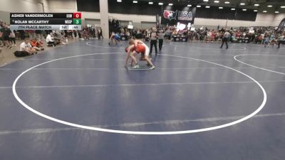 190 lbs 7th Place Match - Nolan McCarthy, Wyoming Seminary College Preparatory High School Wrestling vs Asher VanDerMolen, St. Charles WC
