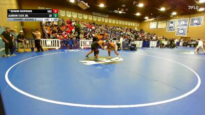 215 lbs Champ. Round 2 - Aaron Cox Jr., Sanger West vs Edwin Hopkins, Westminster