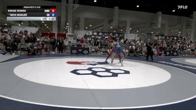92 lbs Cons. Round 4 - Kwasi Bonsu, Duke Wrestling vs Nick Nosler, Southern Illinois RTC