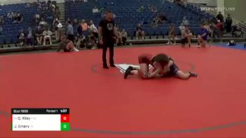 123 lbs Cons. Round 3 - Quenton Riley, Fishers Wrestling Club vs Jackson Emery, Owen Valley